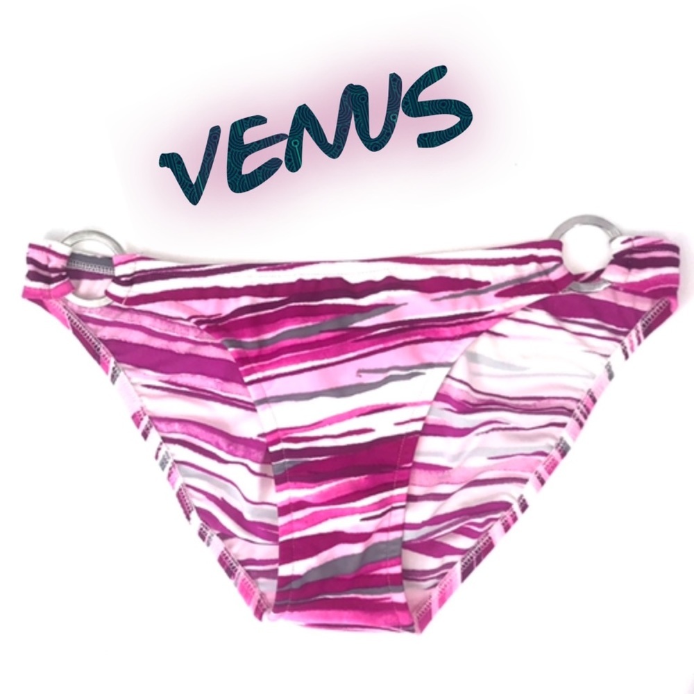 VENUS pink white bikini bottom Size 2